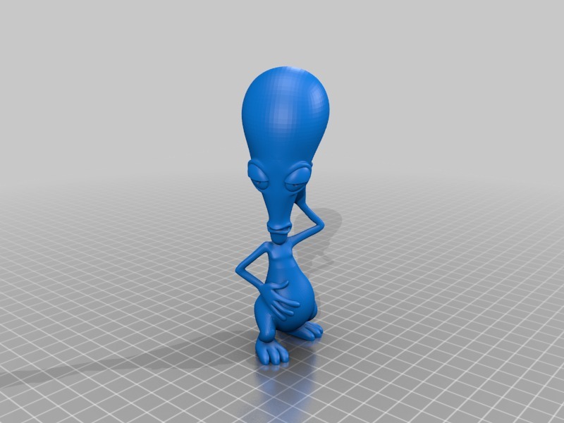 疯狂外星人雕像3D打印模型