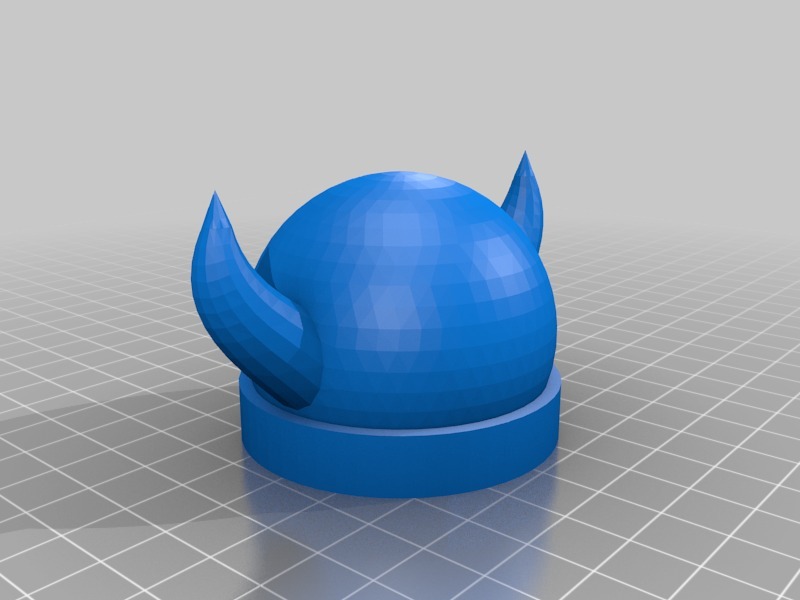 简易的维京头盔3D打印模型