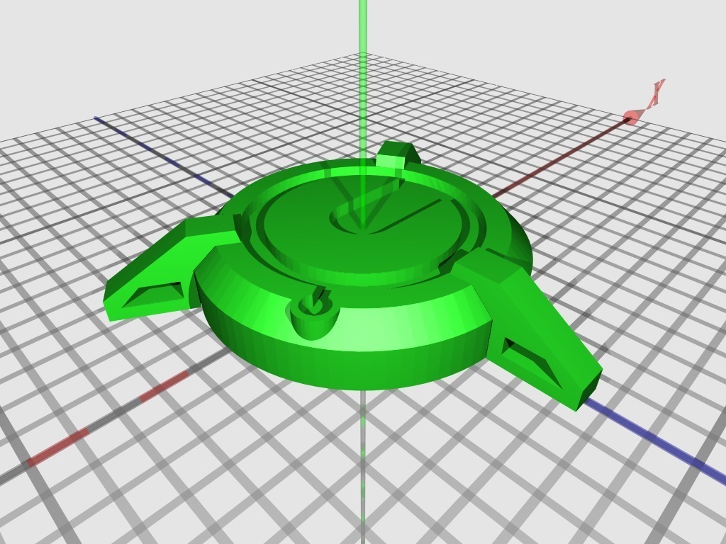 cybus Cyberman标志徽章3D打印模型