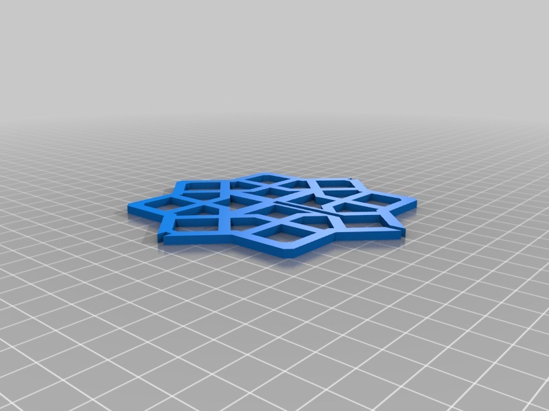 3D雪花3D打印模型