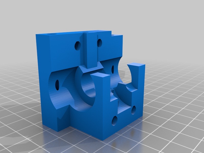 人字齿轮挤出机3D打印模型