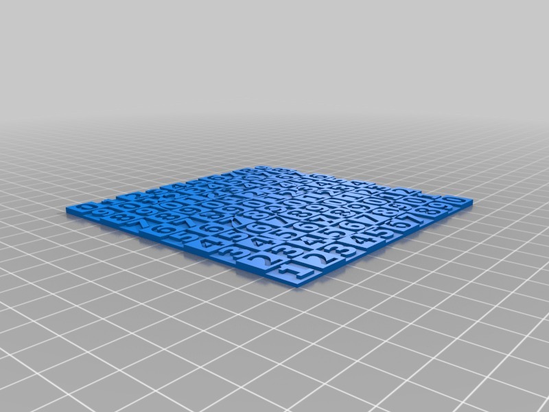 数字板3D打印模型