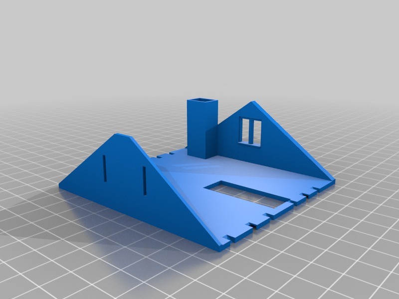 微型版本的房子3D打印模型
