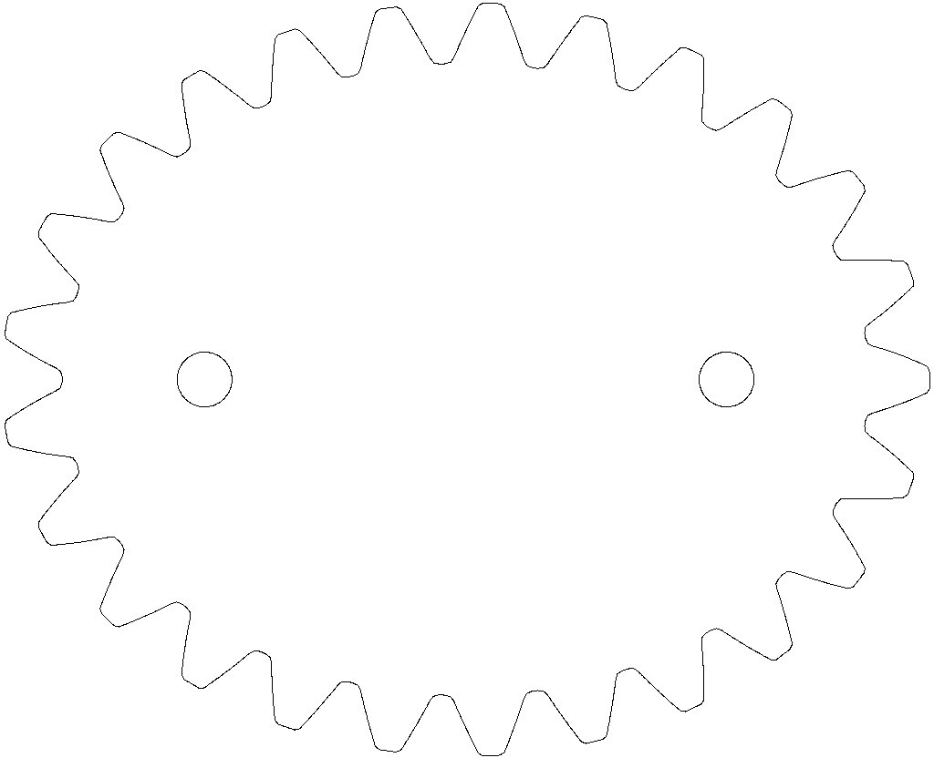 椭圆齿轮3D打印模型