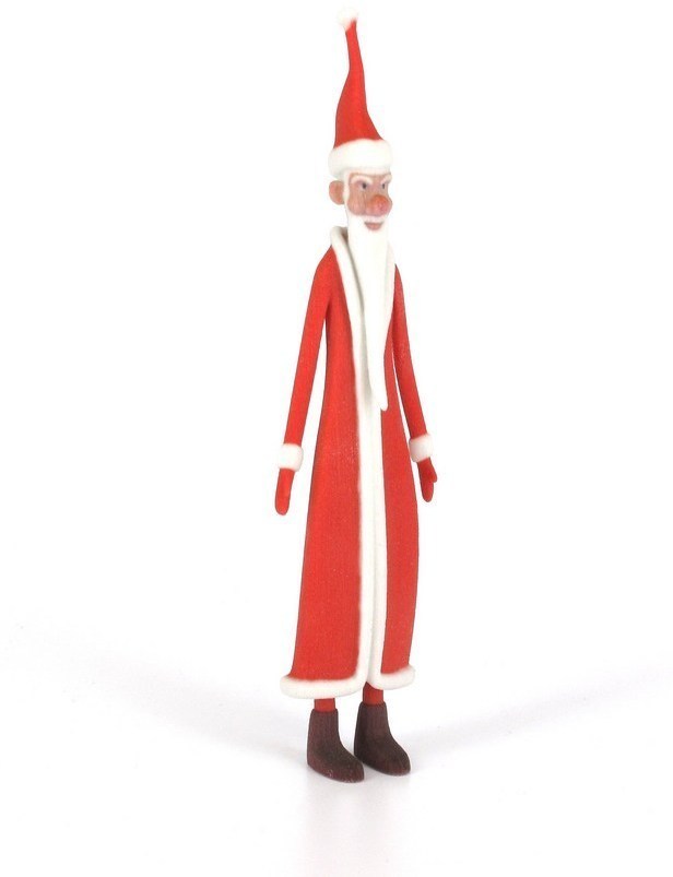 苗条的圣诞老人3D打印模型