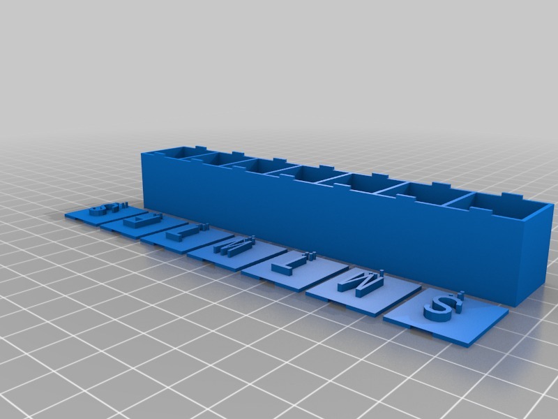 七天药盒3D打印模型