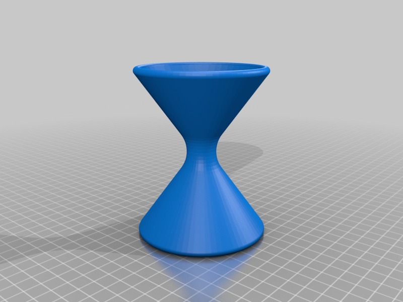 双头马提尼玻璃3D打印模型