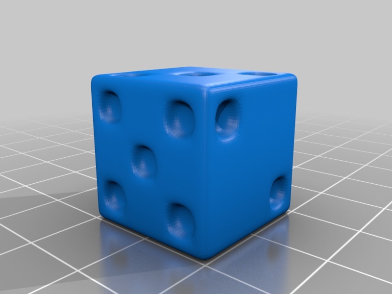 骰子-六面和十二面3D打印模型