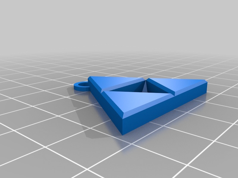三角形吊坠3D打印模型