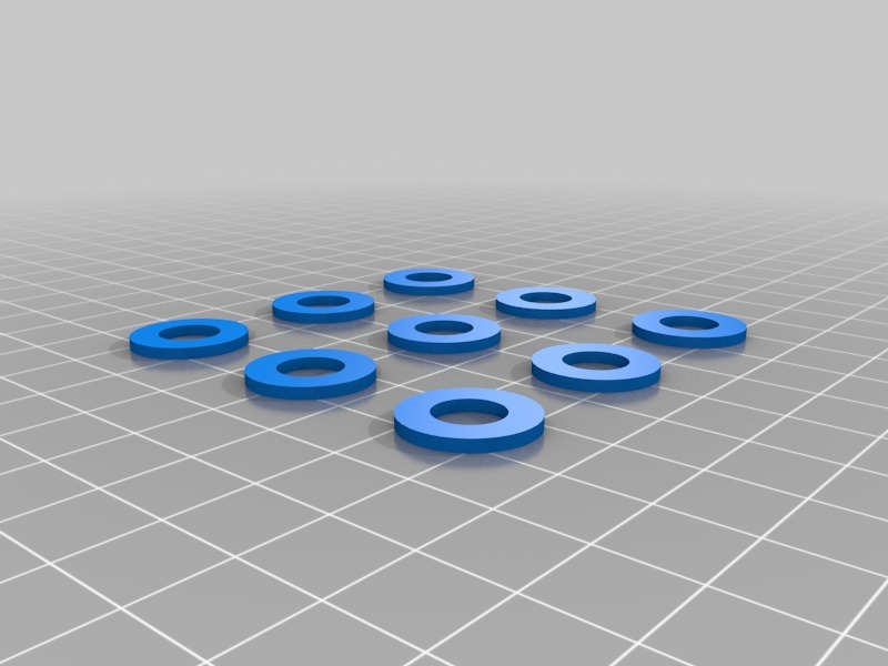 可打印的垫圈3D打印模型