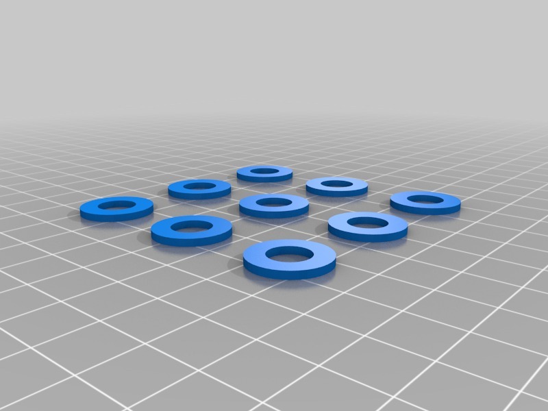 可打印的垫圈3D打印模型