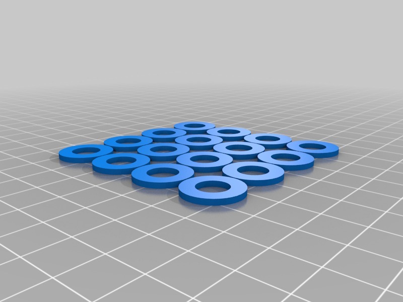 可打印的垫圈3D打印模型