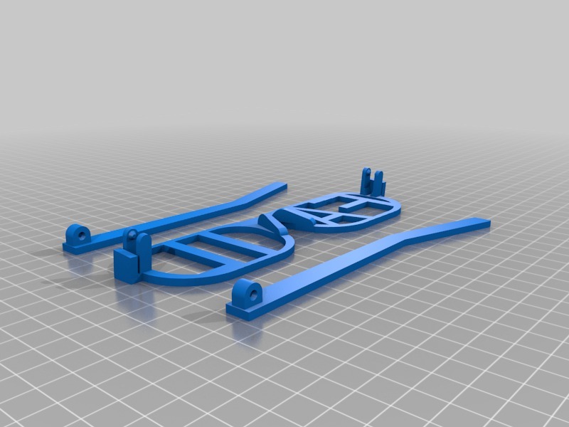 字母造型眼镜3D打印模型