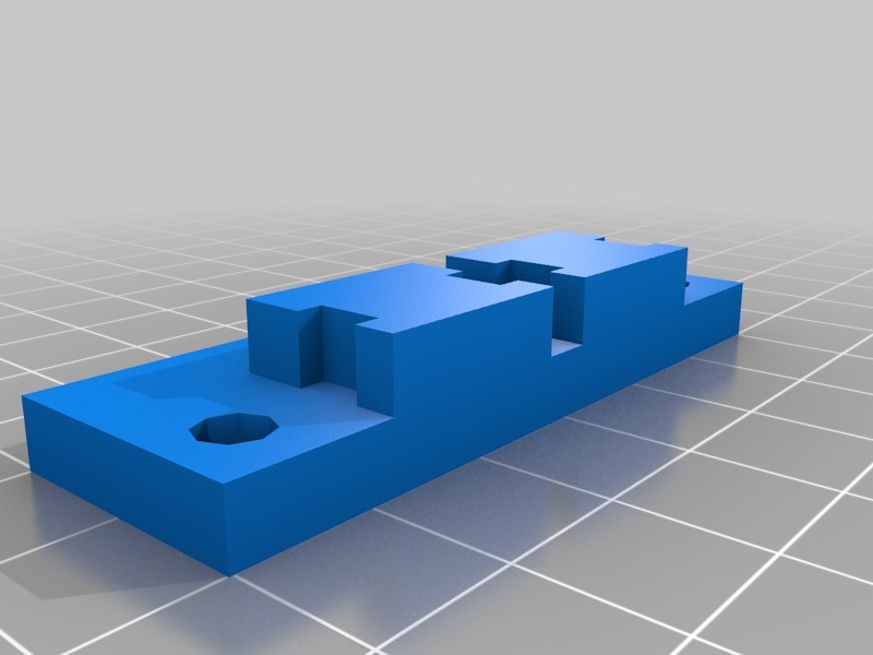 孟德尔双热端安装3D打印模型