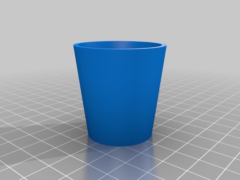 平底玻璃杯3D打印模型