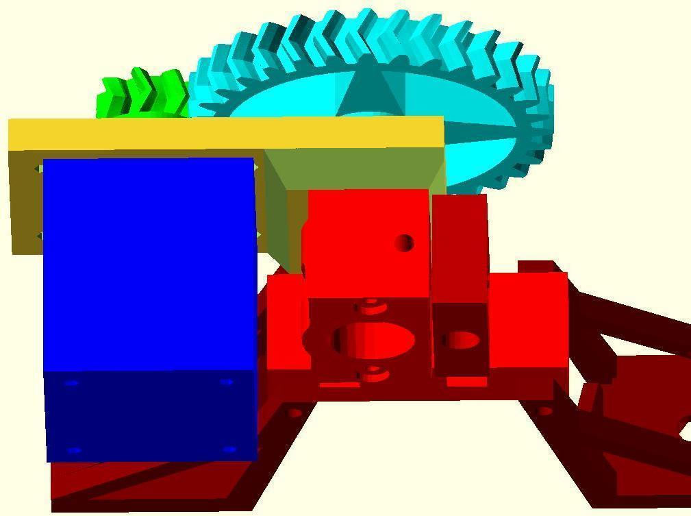齿轮减速3D打印模型
