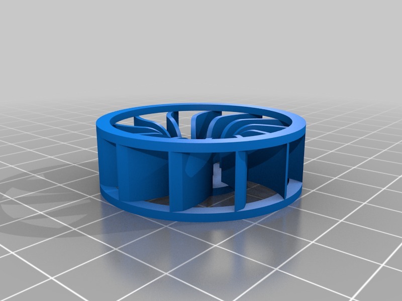 径流式风扇3D打印模型