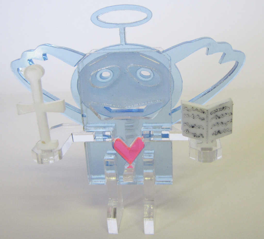 天使机器人3D打印模型