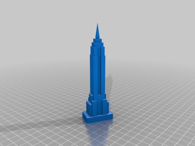 美国帝国大厦3D打印模型