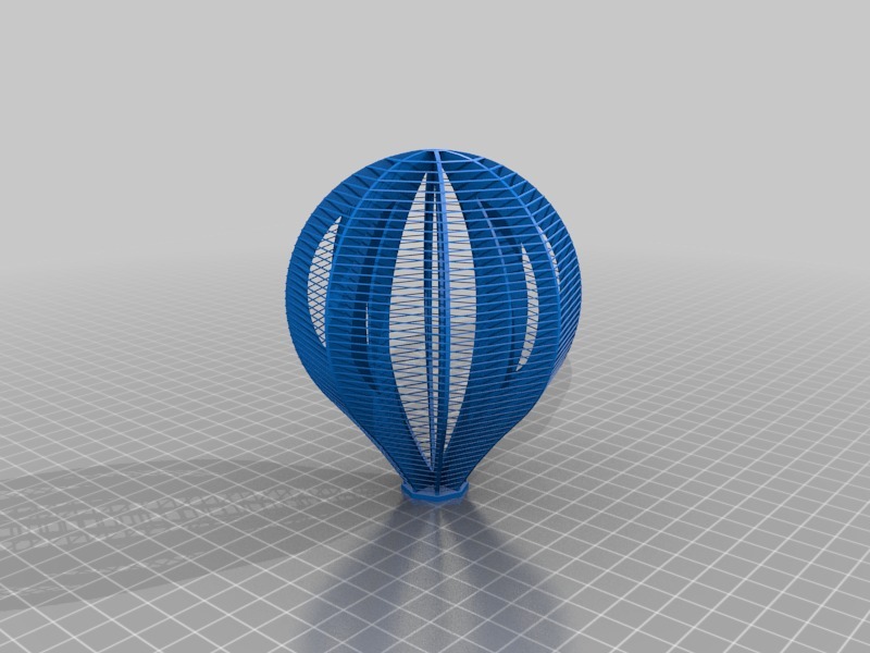 热气球3D打印模型