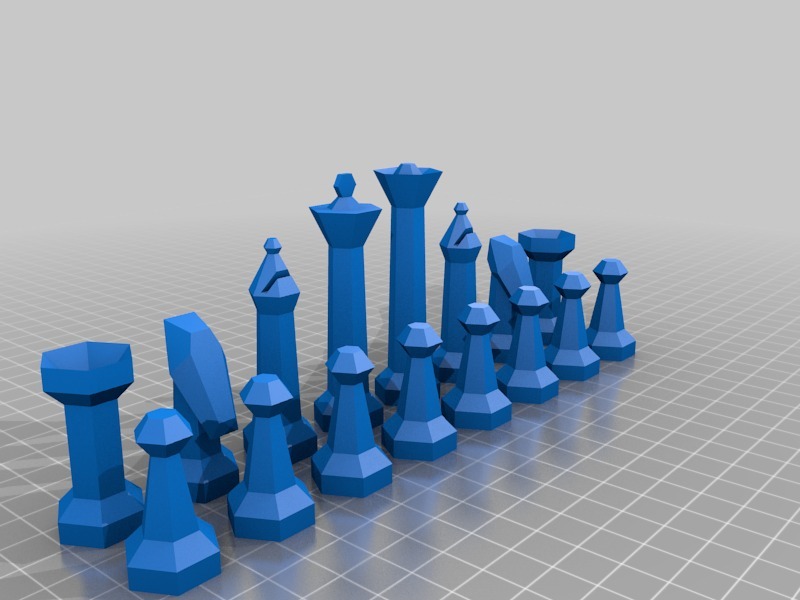 国际象棋3D打印模型