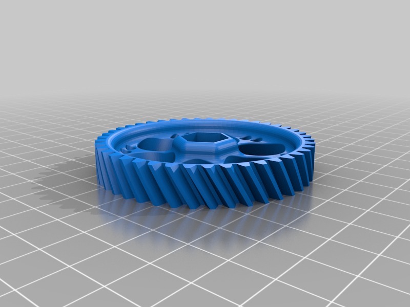 螺旋挤出机齿轮3D打印模型
