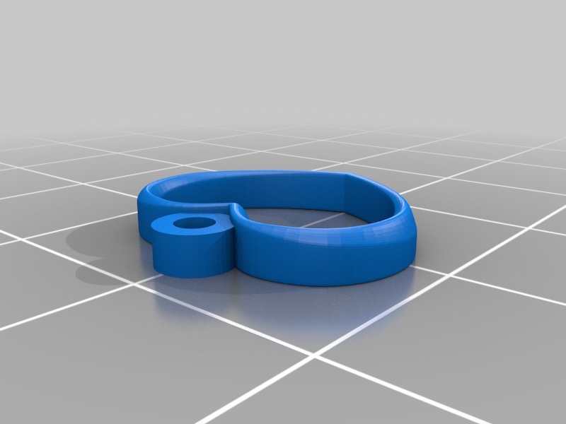 心形耳环3D打印模型