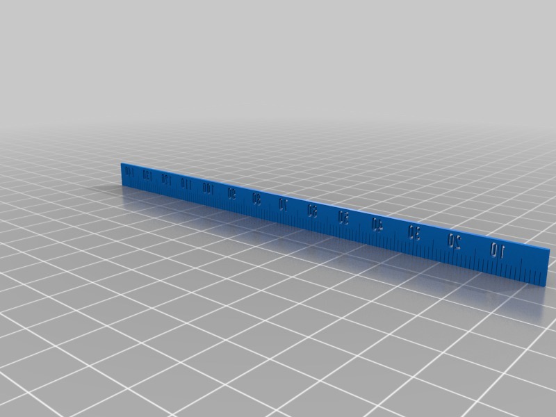 标尺3D打印模型