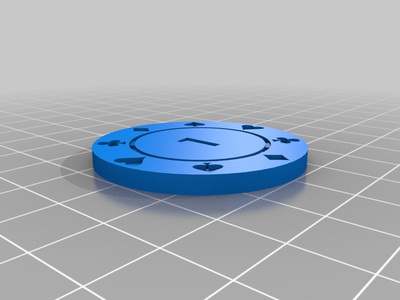 赌场筹码3D打印模型