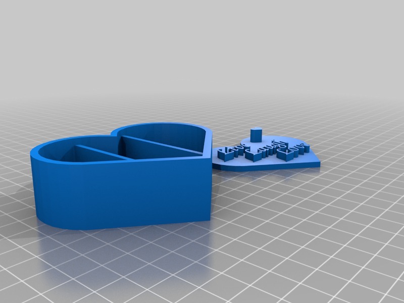 心形药盒3D打印模型