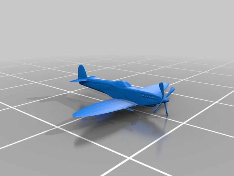 Spitfire Mk IX飞机模型3D打印模型