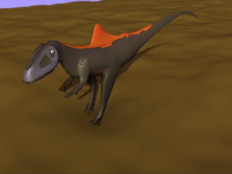 昆卡猎龙属恐龙模型3D打印模型