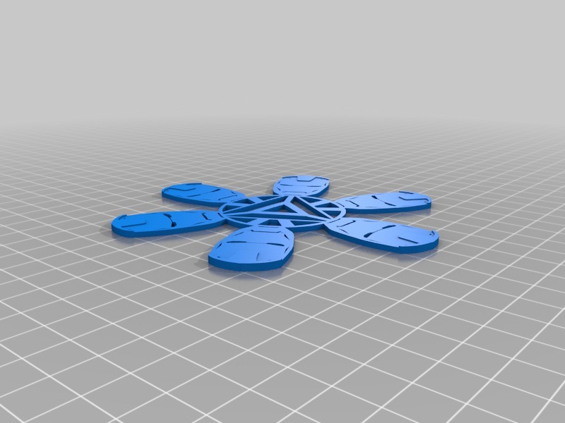 钢铁侠造型雪花3D打印模型