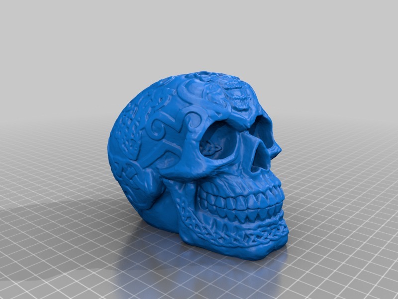 凯尔特人的头骨3D打印模型