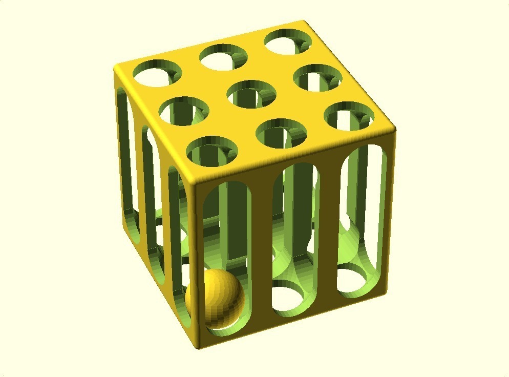 迷宫球3D打印模型