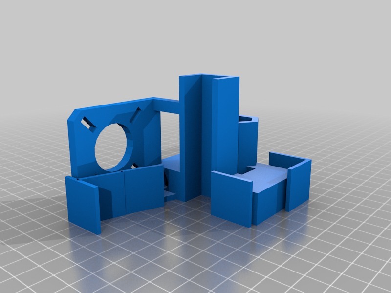 弯曲自由打印设计3D打印模型