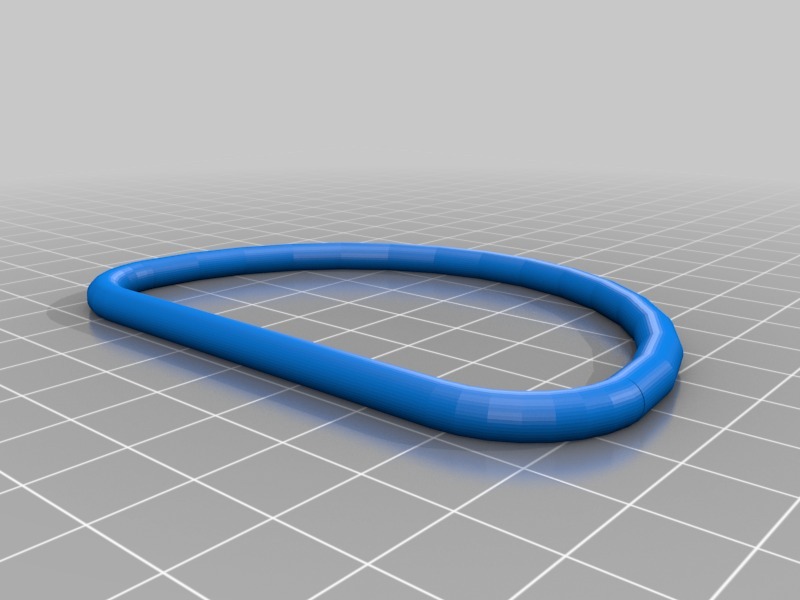 参数D型环3D打印模型