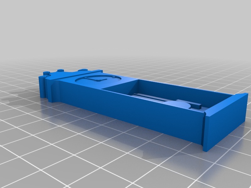 微型落地钟3D打印模型