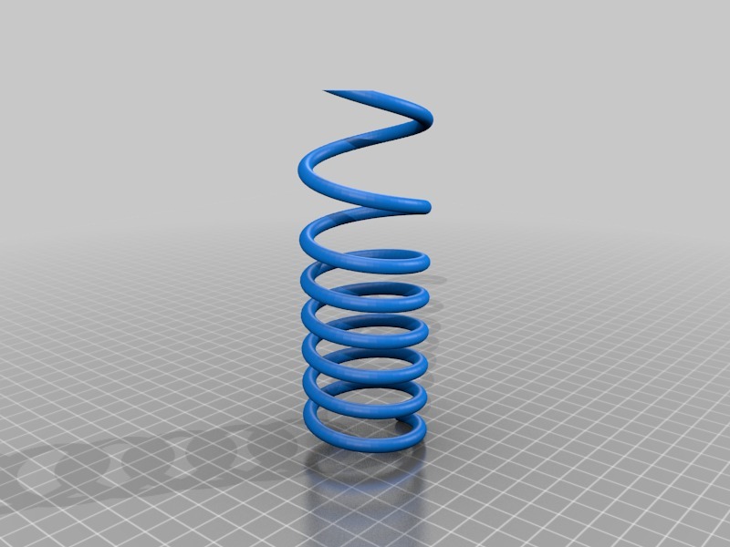 弹簧悬架3D打印模型