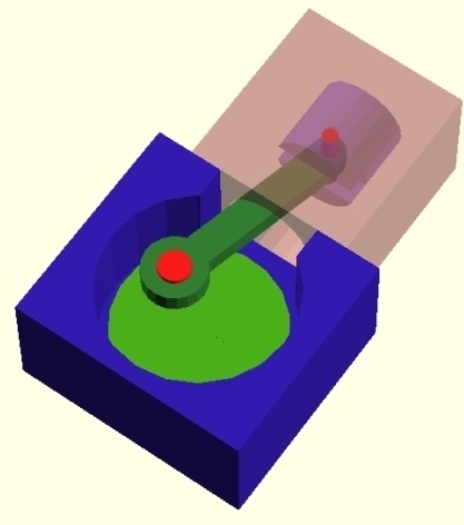 活塞发动机3D打印模型