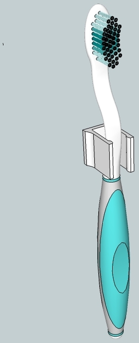 电动牙刷架3D打印模型