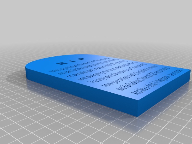3D打印墓碑模型3D打印模型