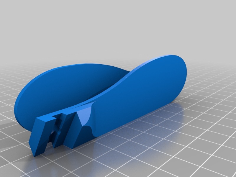 双叶片螺旋桨3D打印模型