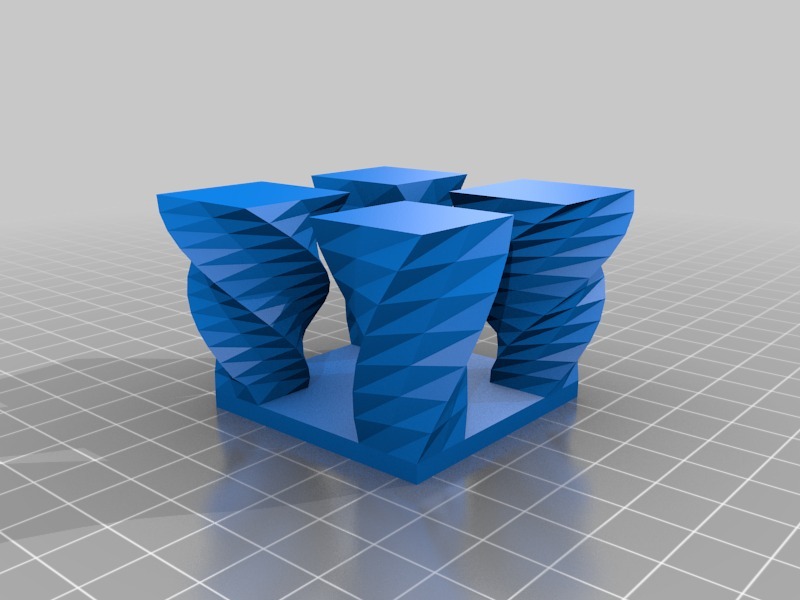 扭曲的桌子3D打印模型