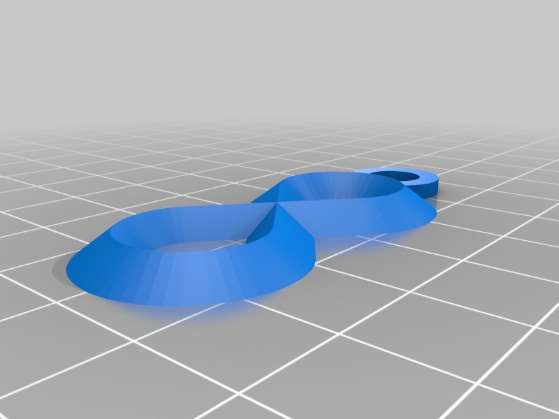 无限标志钥匙扣3D打印模型