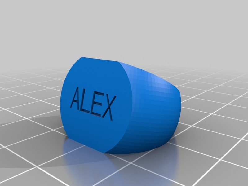 亚历克斯戒指3D打印模型