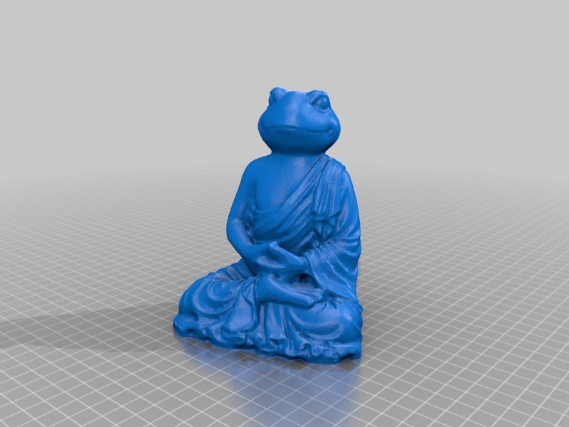 青蛙佛像3D打印模型