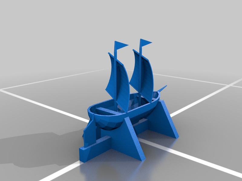 帆船3D打印模型