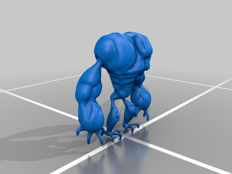 无头怪物3D打印模型