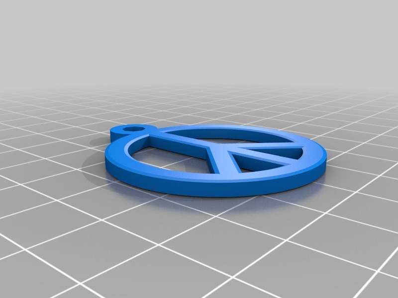 和平耳环3D打印模型
